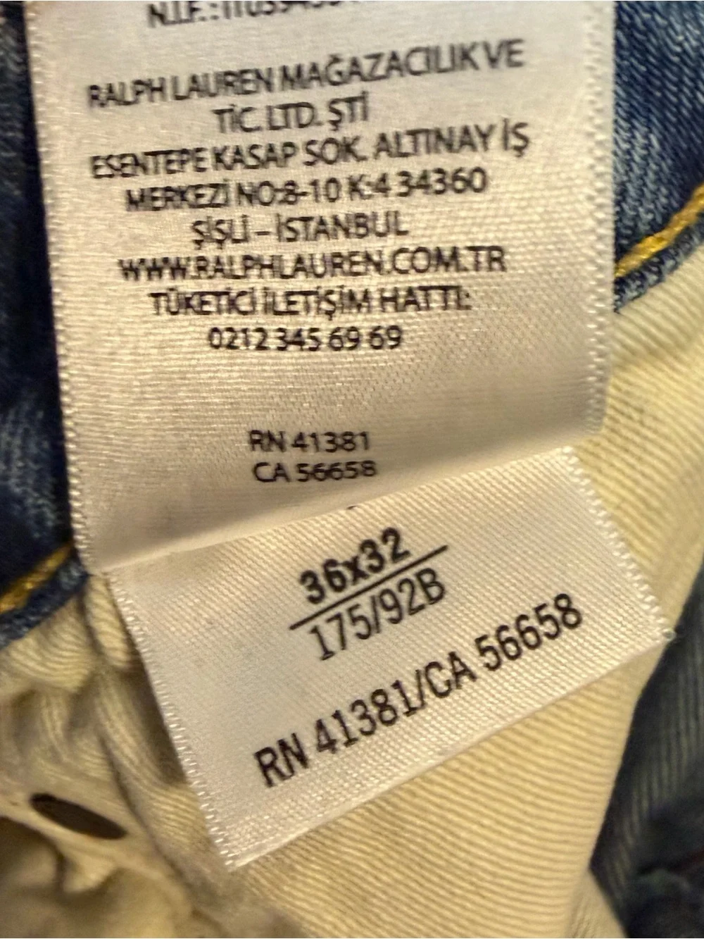 Polo Ralph Lauren Light Wash Distressed Straight Leg Jeans Men’s 36x32